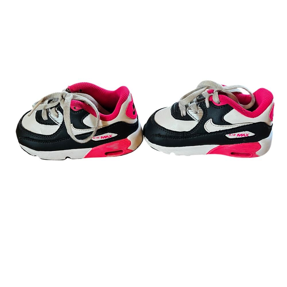 Nike Air Max 90 Toddler Anthracite White Hyper Pink 6C - Picture 7 of 9
